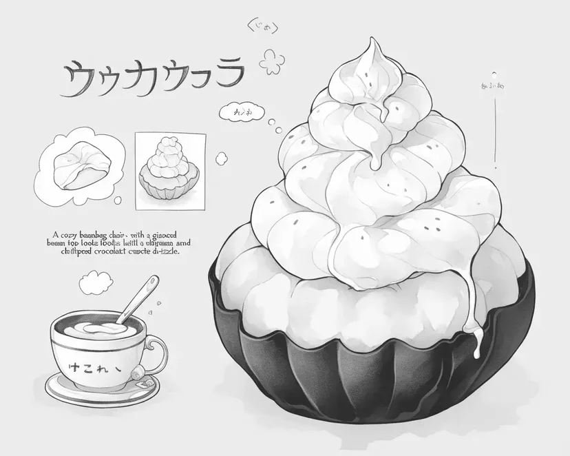 Dibujo de Postre Esponjoso para colorear
