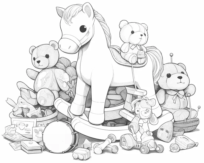 Dibujo de Aventura en el País de los Juguetes para colorear