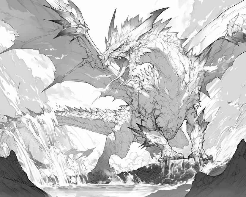 Dragon of Light coloring page