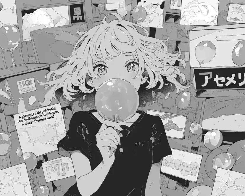 キャンディーランドの夢の塗り絵