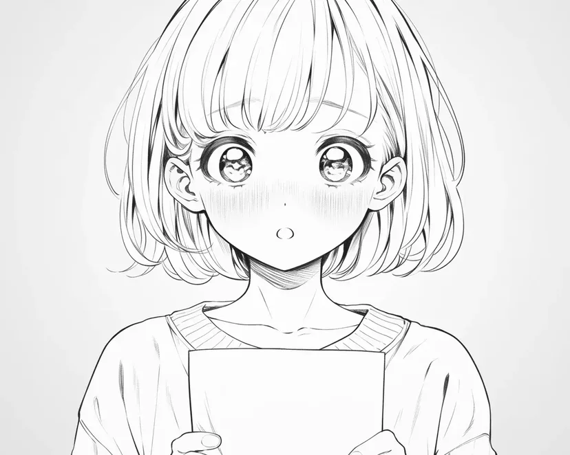 未来からの手紙の塗り絵