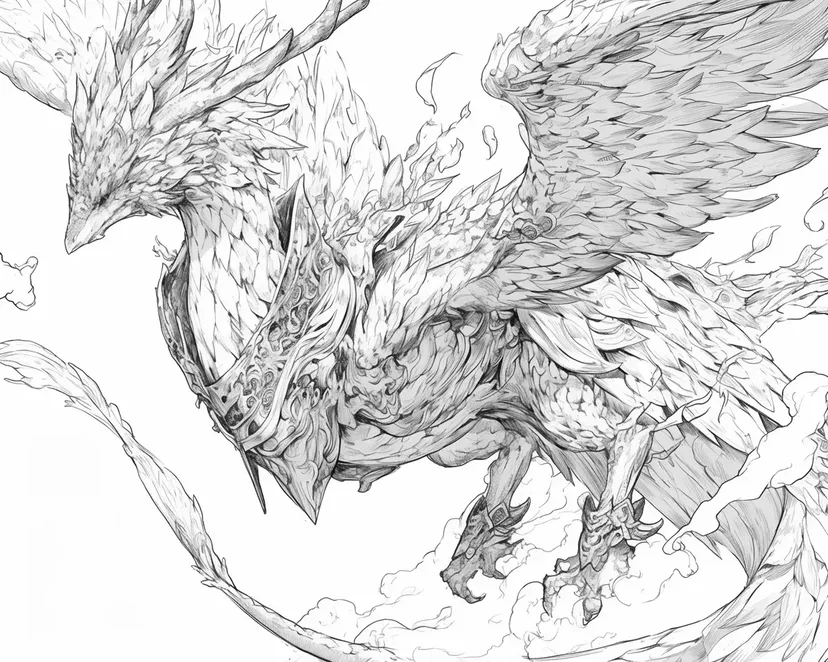 Sky-soaring Dragon coloring page